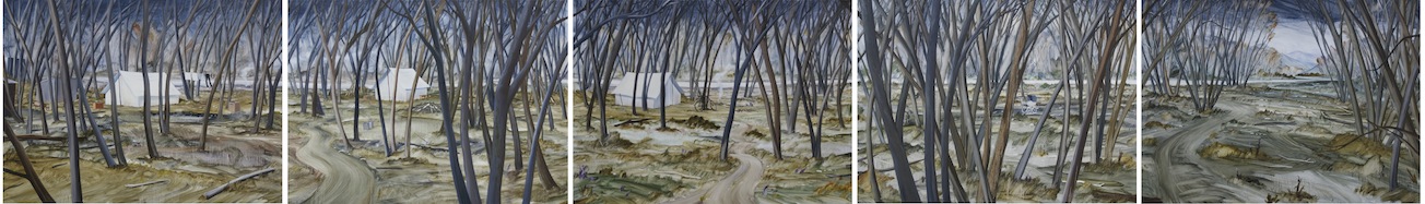 Bob Kerr | The Willows |  oil on board | McATamney Gallery | Geraldine NZ